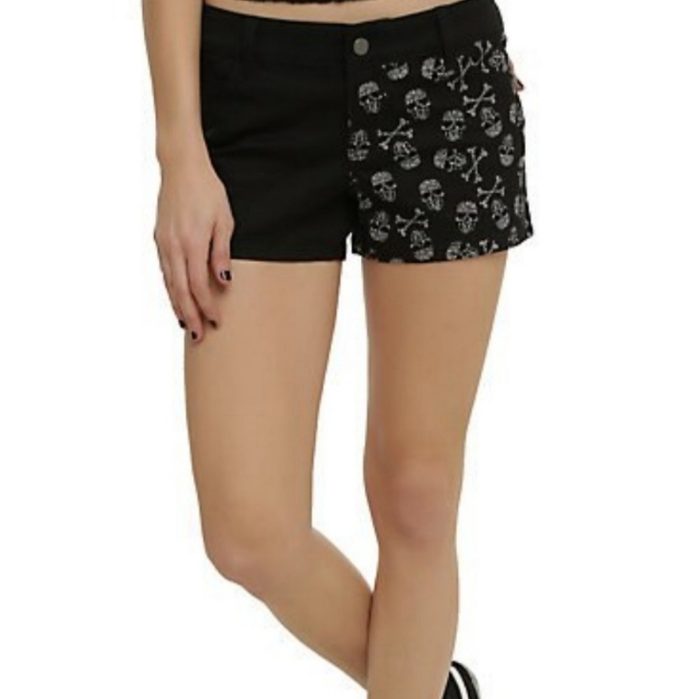 Royal Bones Half Skull Shorts
